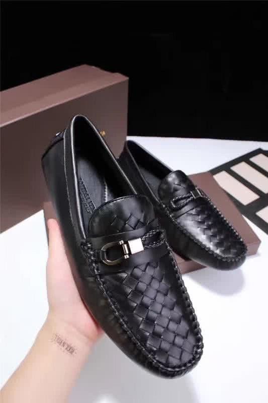 Bottega Veneta Top Quality Woven Loafers Black Men 8