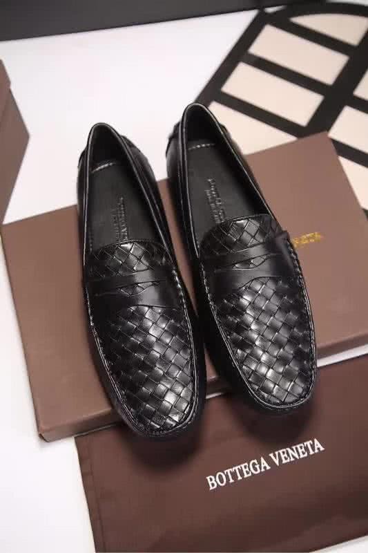 Bottega Veneta Top Quality Woven Convient Loafers Black Men 1