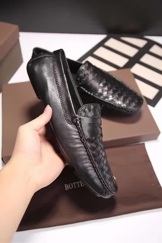 Bottega Veneta Top Quality Woven Convient Loafers Black Men 5
