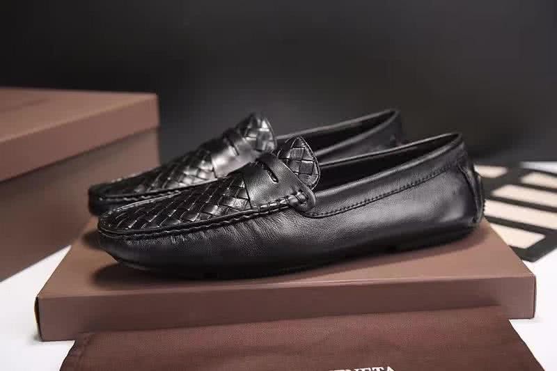 Bottega Veneta Top Quality Woven Convient Loafers Black Men 6