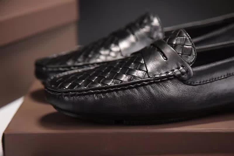 Bottega Veneta Top Quality Woven Convient Loafers Black Men 7