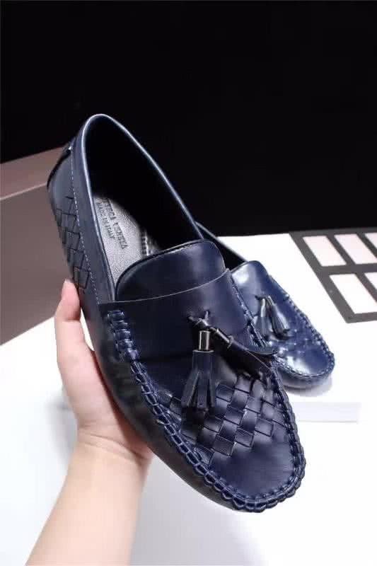 Bottega Veneta New Woven Loafers Cowhide Blue Men 5