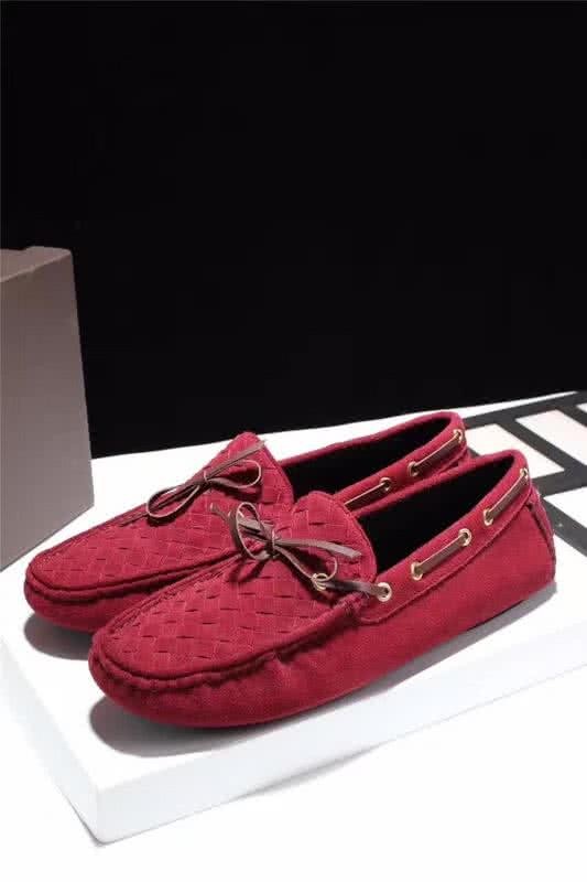 Bottega Veneta Top Quality Convient  Loafers Woven Red Men 2