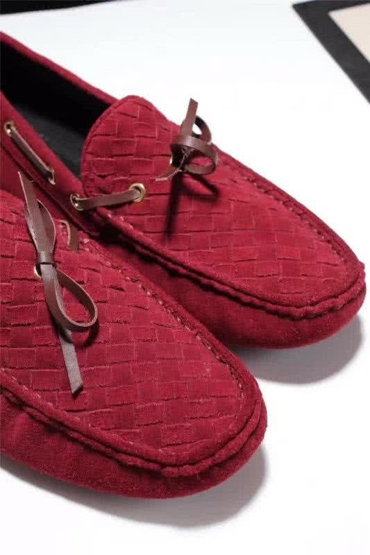 Bottega Veneta Top Quality Convient  Loafers Woven Red Men 3