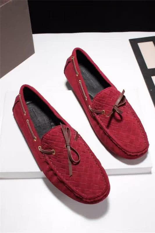 Bottega Veneta Top Quality Convient  Loafers Woven Red Men 4