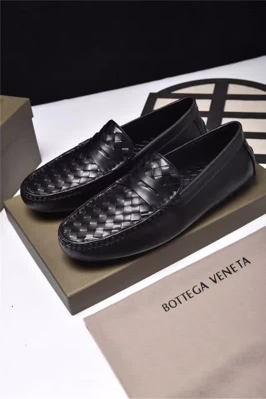 Bottega Veneta Top Quality Loafers Woven Cowhide Black Men 2