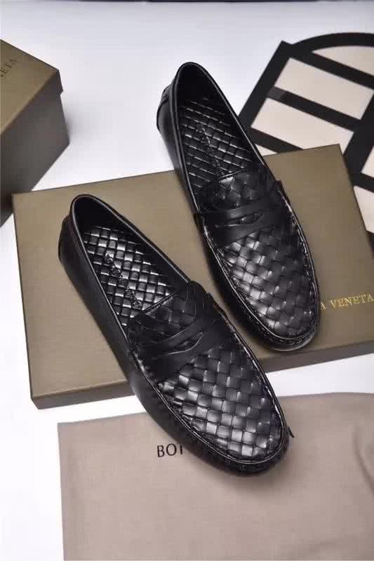 Bottega Veneta Top Quality Loafers Woven Cowhide Black Men 3