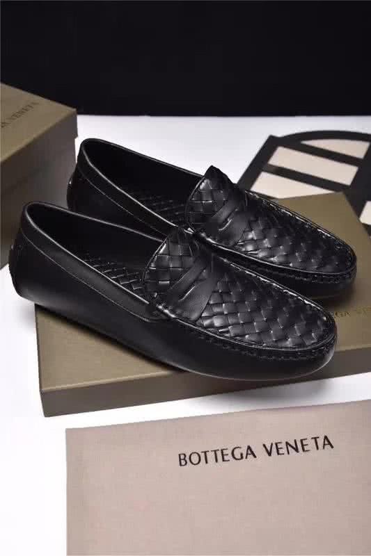 Bottega Veneta Top Quality Loafers Woven Cowhide Black Men 1