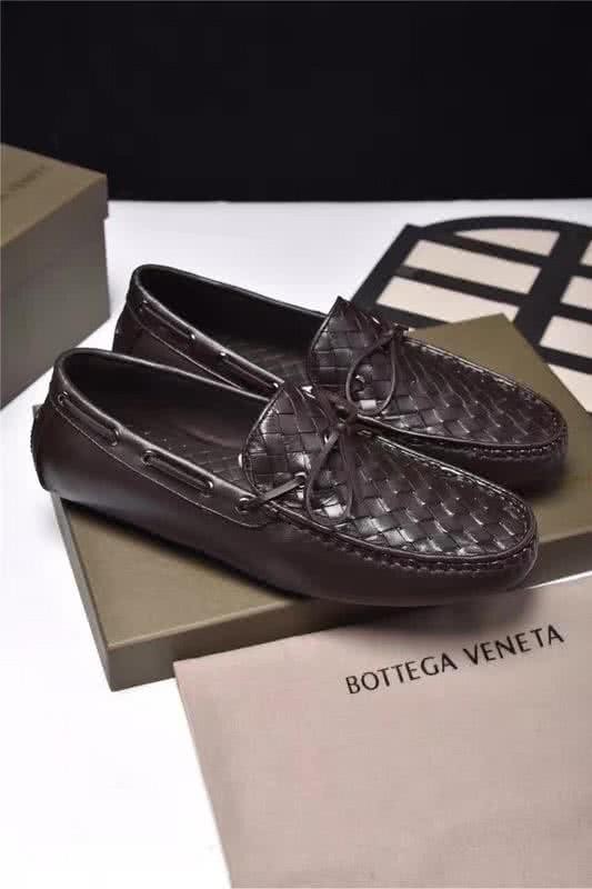 Bottega Veneta New Fashion Loafers Cowhide Coffee Men 4