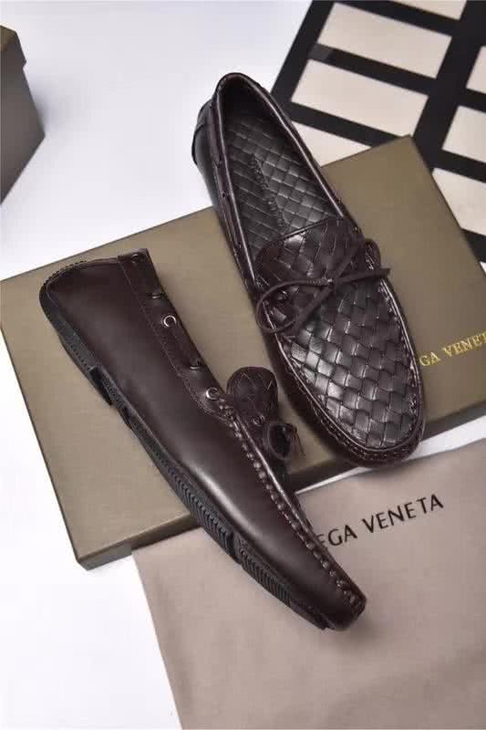 Bottega Veneta New Fashion Loafers Cowhide Coffee Men 6