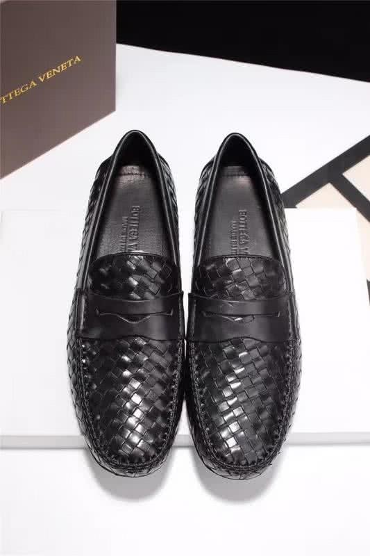 Bottega Veneta New Fashion Loafers Cowhide Woven Black Men 2