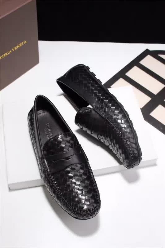Bottega Veneta New Fashion Loafers Cowhide Woven Black Men 3