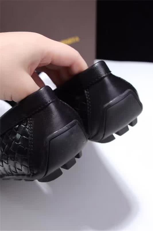 Bottega Veneta New Fashion Loafers Cowhide Woven Black Men 9