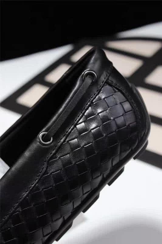Bottega Veneta New Fashion Loafers Cowhide Lace Woven Coffee Men 6