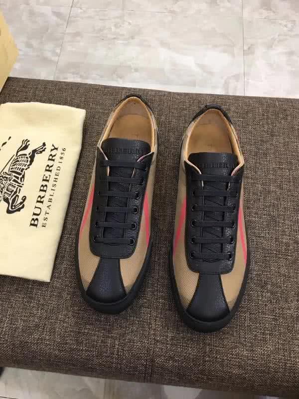 Burberry Fashion Comfortable Shoes Cowhide Yellow And Black Men 1