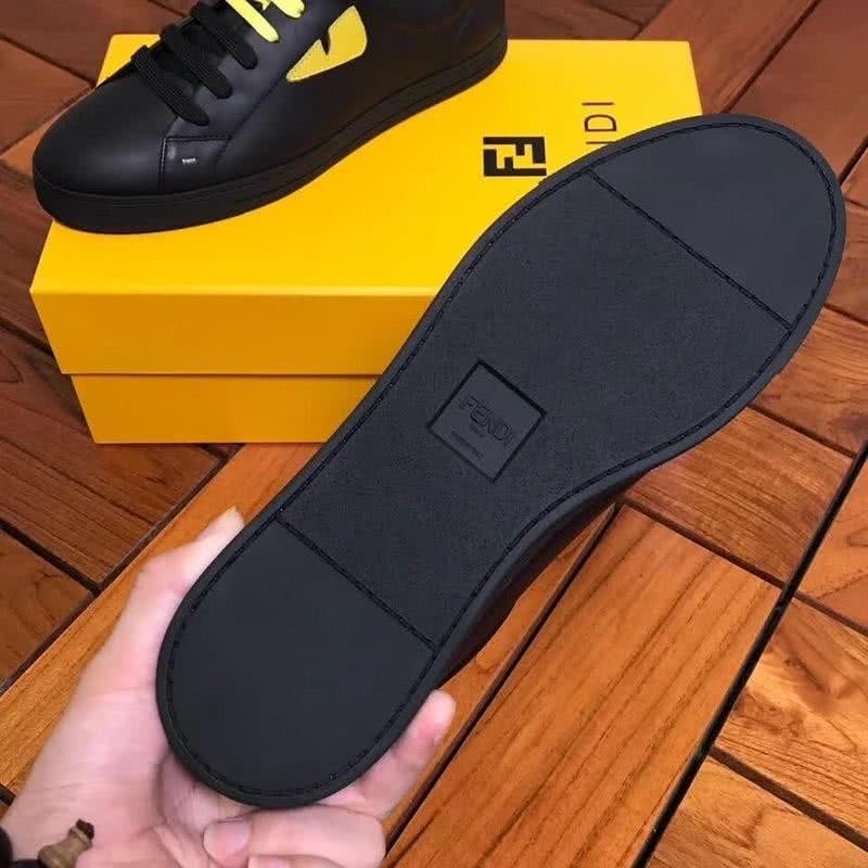 Fendi Sneakers Black And Yellow Men 9