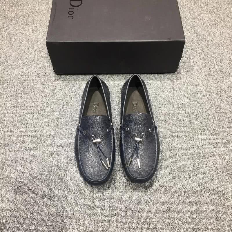Dior Loafers Real Leather Laces Black Men 2