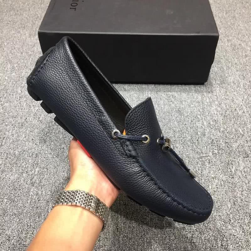 Dior Loafers Real Leather Laces Black Men 4