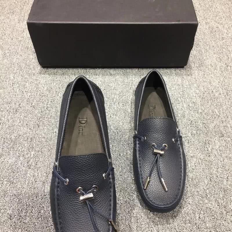 Dior Loafers Real Leather Laces Black Men 5