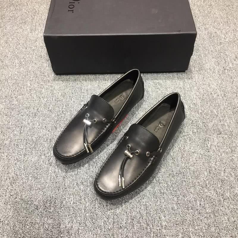 Dior Loafers Real Calf Leather Laces Black Men 1