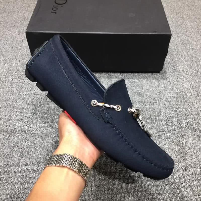Dior Loafers Real Suede Laces Dark Blue Men 3