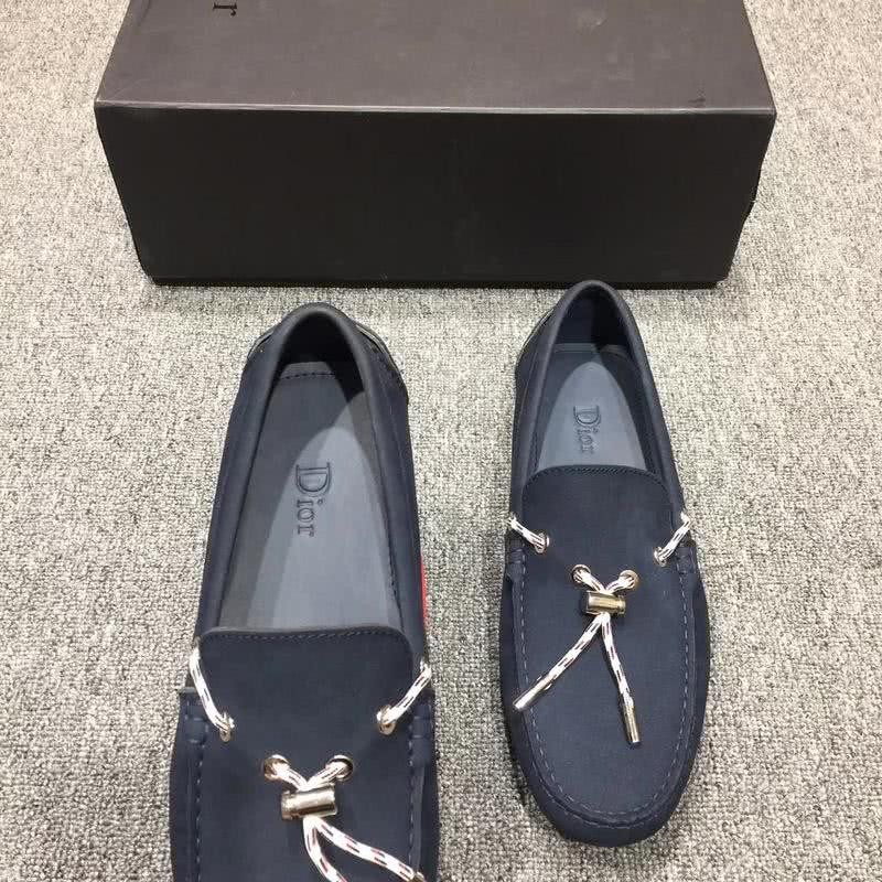 Dior Loafers Real Suede Laces Dark Blue Men 2
