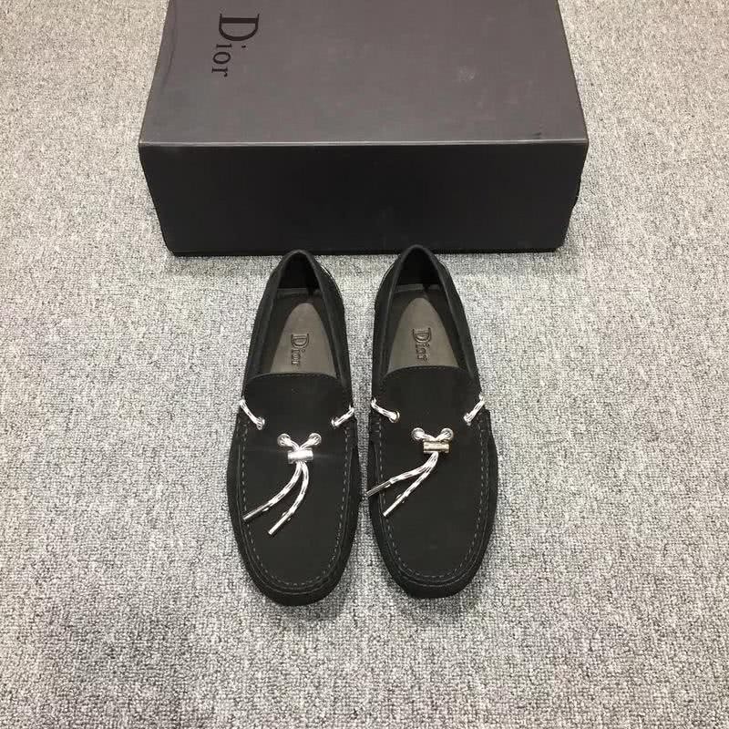 Dior Loafers Real Suede Laces Black Men 3