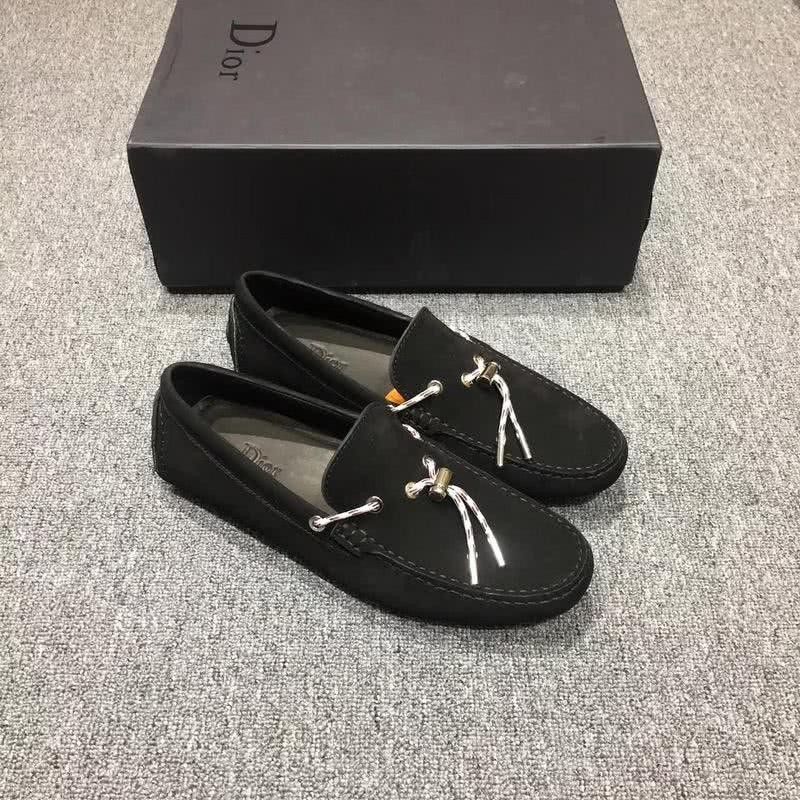 Dior Loafers Real Suede Laces Black Men 2
