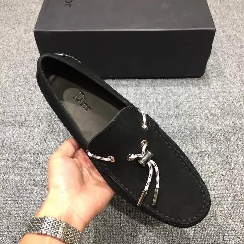 Dior Loafers Real Suede Laces Black Men 6