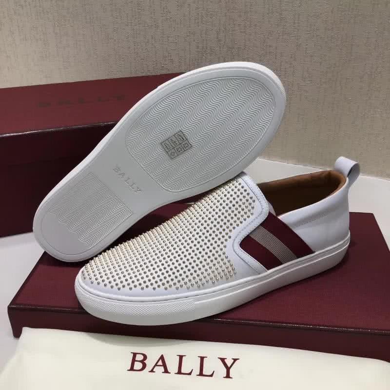 Bally Fashion Business Shoes Cowhide White Men 9