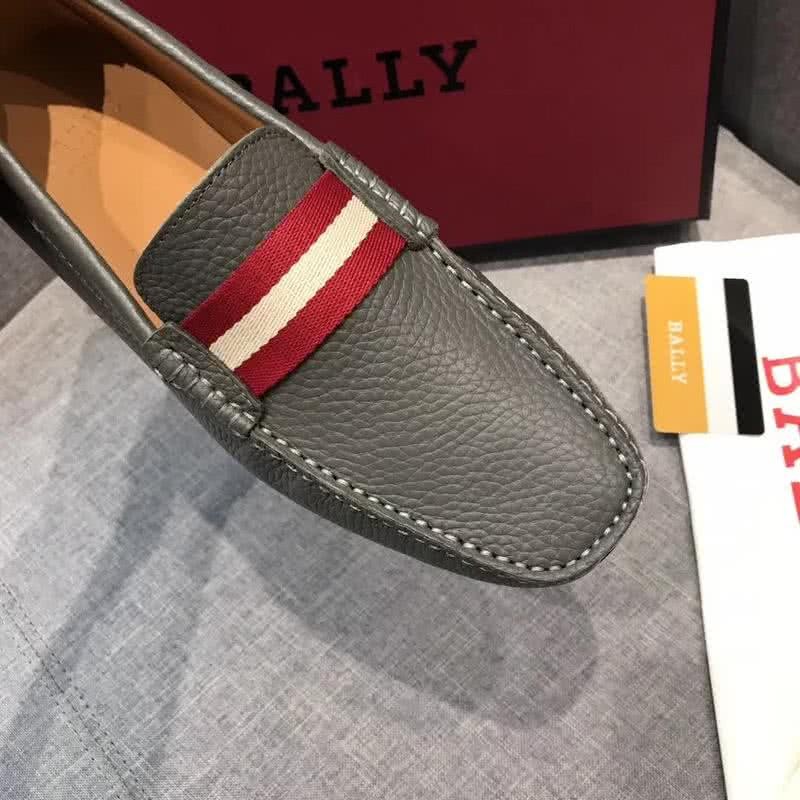 Bally Fashion Business Shoes Cowhide Grey Men 4