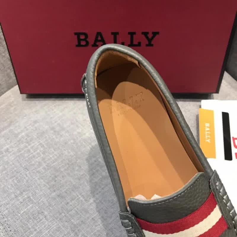 Bally Fashion Business Shoes Cowhide Grey Men 6