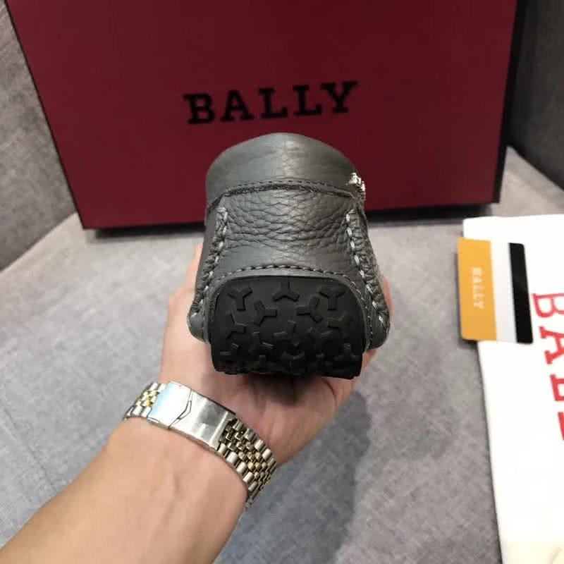 Bally Fashion Business Shoes Cowhide Grey Men 7