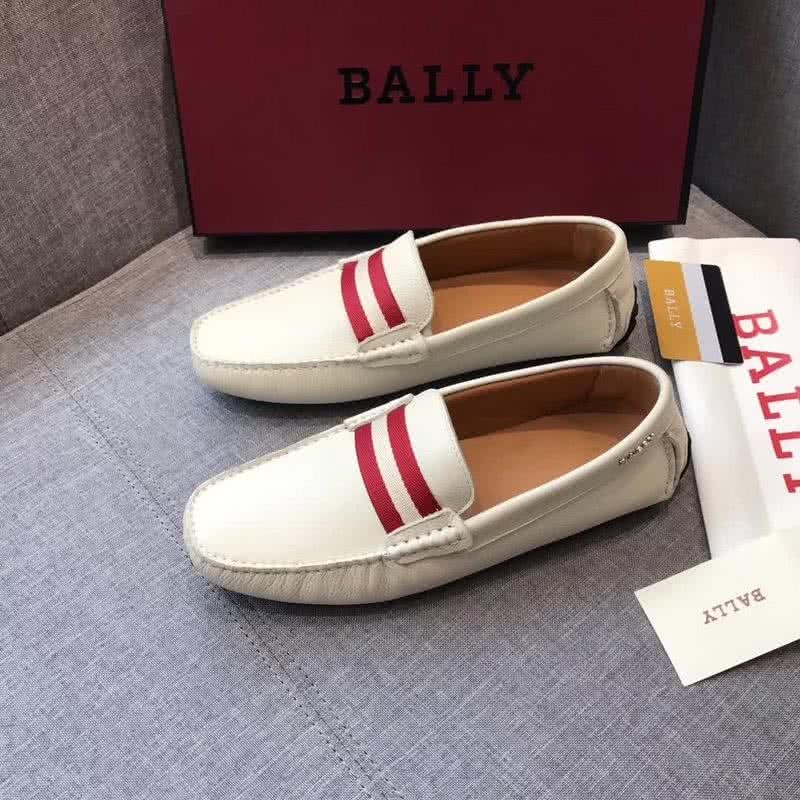 Bally Fashion Business Shoes Cowhide White Men 3