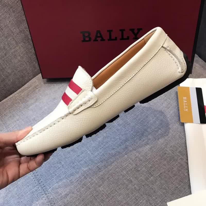 Bally Fashion Business Shoes Cowhide White Men 6