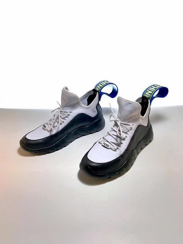 Fendi Sneakers White Black Men 1