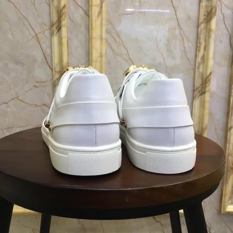 Versace Quality  Medusa Cowhide Loafers White Men 4