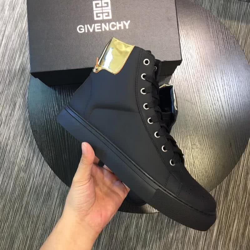 Givenchy Sneakers High Top Black And Golden Men 4