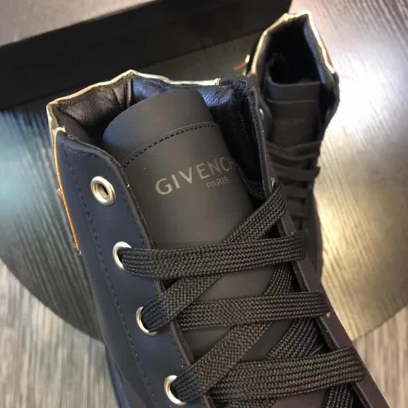 Givenchy Sneakers High Top Black And Golden Men 8