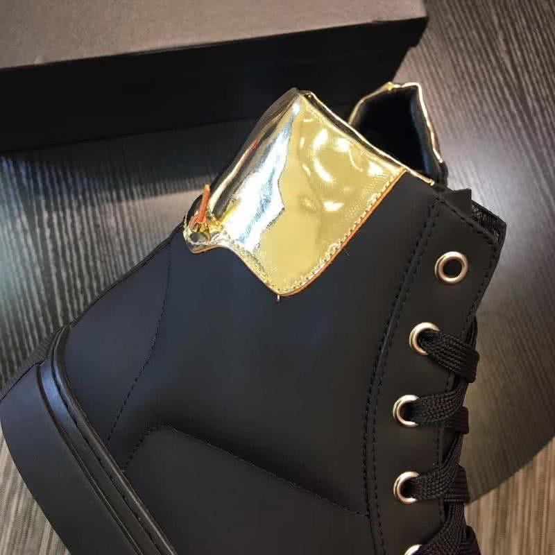 Givenchy Sneakers High Top Black And Golden Men 9