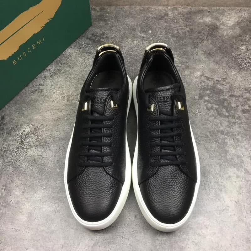 Buscemi Sneakers Leather Black Upper White Sole Men 3