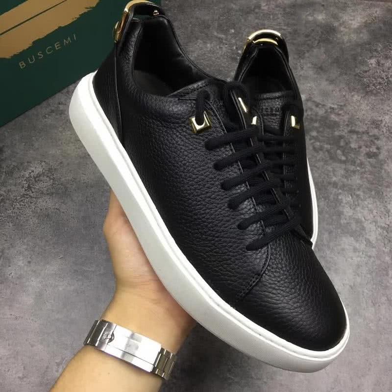 Buscemi Sneakers Leather Black Upper White Sole Men 5