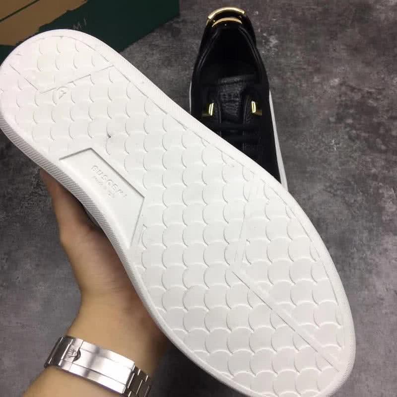 Buscemi Sneakers Leather Black Upper White Sole Men 6