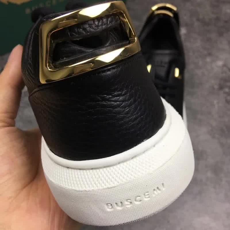 Buscemi Sneakers Leather Black Upper White Sole Men 7
