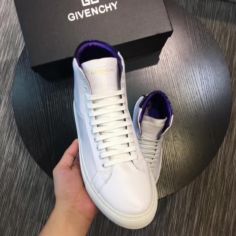 Givenchy Sneakers High Top White And Blue Men 3
