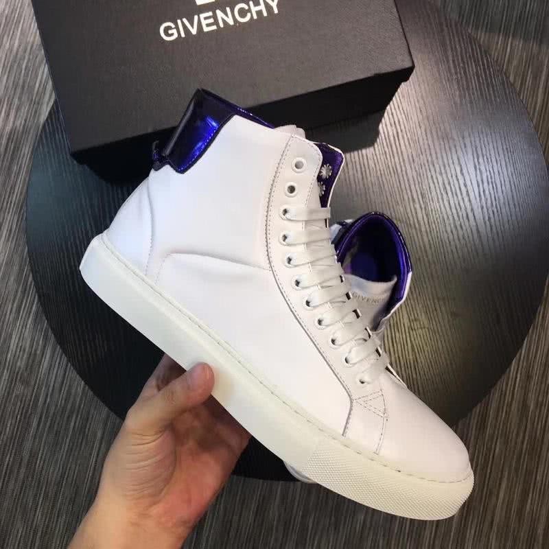 Givenchy Sneakers High Top White And Blue Men 4