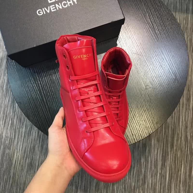 Givenchy Sneakers High Top All Red Men 3