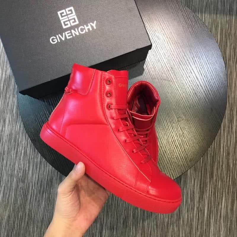 Givenchy Sneakers High Top All Red Men 5