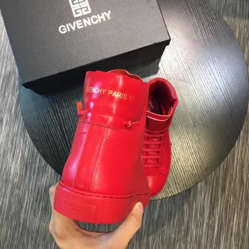 Givenchy Sneakers High Top All Red Men 4