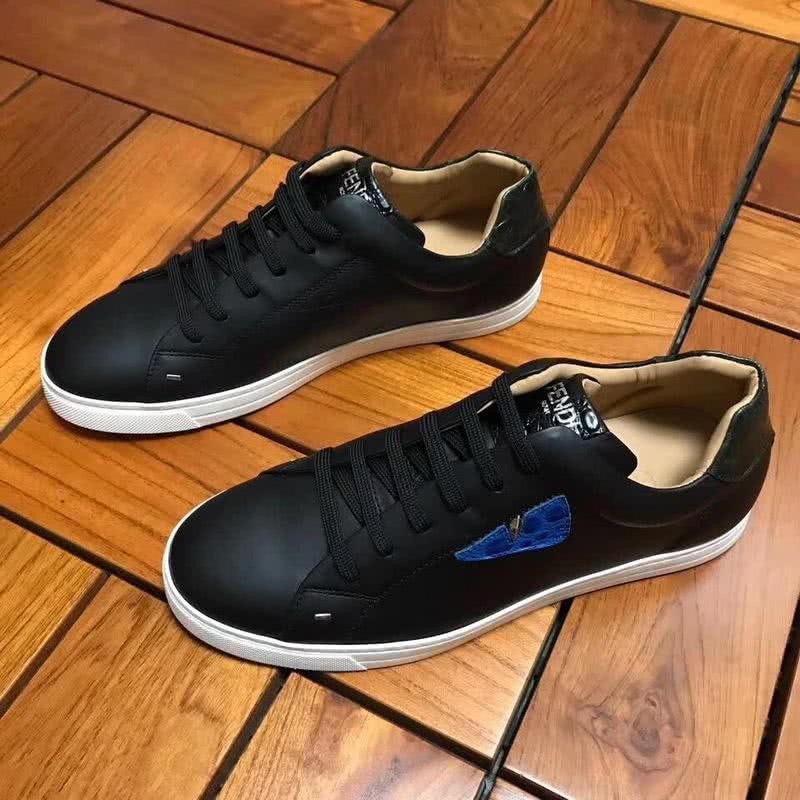 Fendi Sneakers Black Blue Upper White Sole Men 1